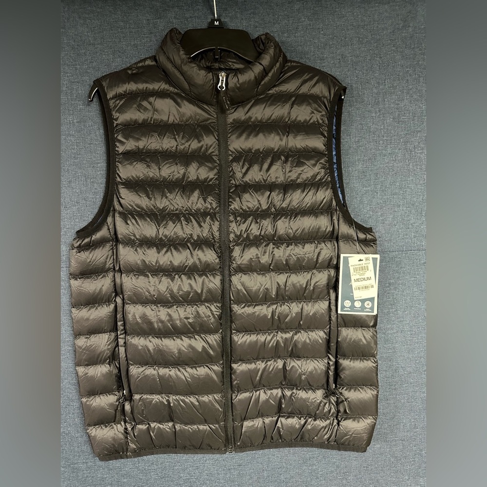 Club Room Black Puffer Vest
